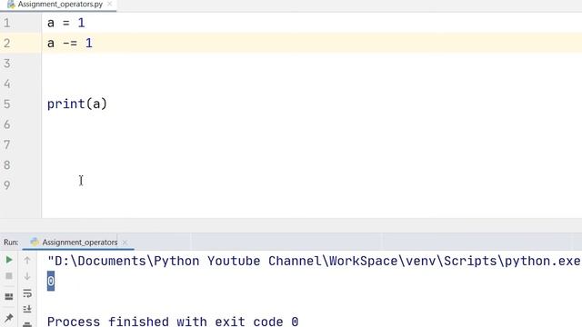 12. Assignment Operator in Python