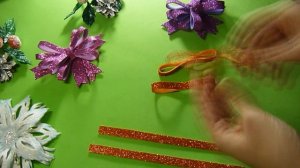 НОВОГОДНИЙ БАНТИК ИЗ ФОМА СВОИМИ РУКАМИ БЕЗ ШАБЛОНОВ