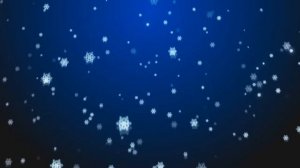 Футаж Снежинки летят в экран