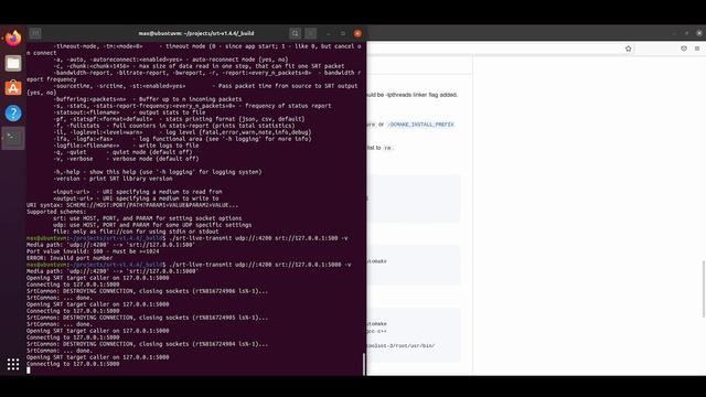 Quickstart: Running SRT and FFmpeg on Ubuntu