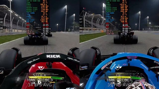 F1 23 | AMD Ryzen 5 5600G + RX6600 | PC Benchmark | Max Settings | 1080p | STOCK vs OC