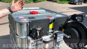Мини АЗС для бензина с сепаратором и катушкой из еврокуба