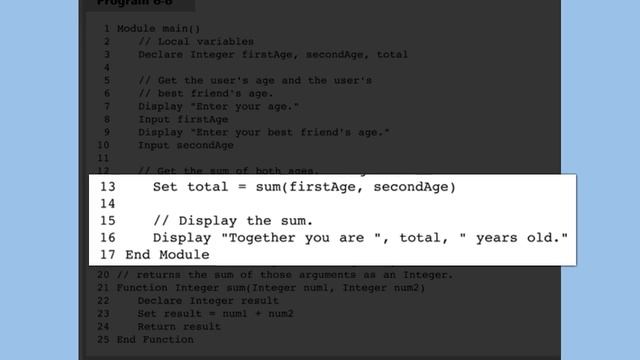 Pseudocode - Working With Functions