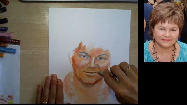 Прямая трансляция - портрет женщины масляной пастелью 12.10.20 смотреть онлайн