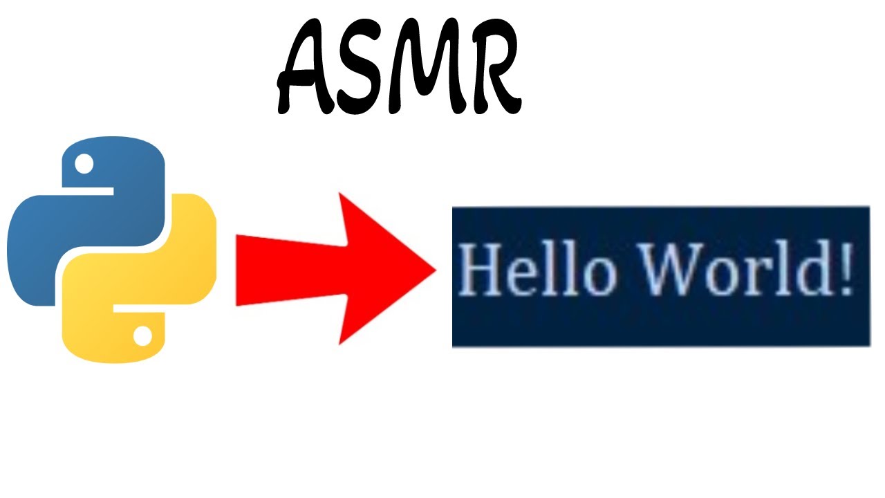 ASMR-программирование | Hello World на python смотреть онлайн