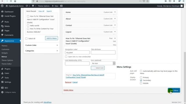 How To Add Specific Posts To WordPress Navigation Menu | SOLVED - WordPress Tutorials смотреть онлайн