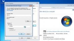 Join Windows 7 Computer to Windows Server 2008 Active Directory Domain