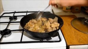 ЖАРЕНОЕ МЯСО С ЛУКОМ. Секрет вкусного приготовления!