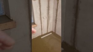 Душевой поддон в строительном исполнении, заливка пескобетоном с разуклонкой (конвертом.)