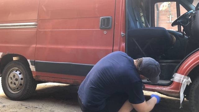 ЗАЩИТА ПОРОГОВ АНТИГРАВИЕМ // ФИАТ ДУКАТО смотреть онлайн