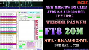 RK5A002SWL - FT8 SWLing on 20M, Test JTDX v.2.2.159-32A-rc3 [WebSDR]