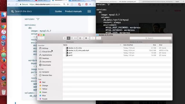 Launch a Wordpress website with Docker-compose смотреть онлайн