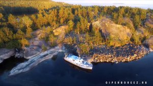 База отдыха Хийденсельга. На катере по Ладожским шхерам