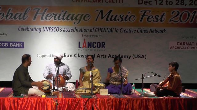 Anahita & Apoorva Ravindran l  Carnatic Vocal l Global Heritage Music Fest 2017 l Web Streaming