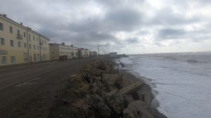 Сахалин. Углегорск. Порт. Шторм. ул.Приморская, ул.Портовая. апрель 2022г.