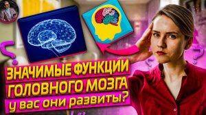 Про познавательные (когнитивные) функции головного мозга. Что к ним относится.