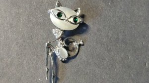 65. Поговорим о брошках. Брошки-кошки. Моя необычная коллекция винтажных и современных брошей.