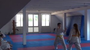 Карате до Shotokan karate оранжевый пояс. Экзамен на пояс.