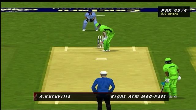Playing the best cricket game: Brian Lara Cricket 99 PC