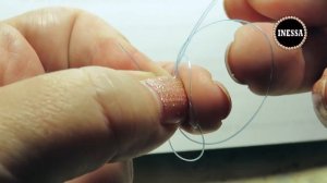 Бисероплетение. Как связать две лески между собой. Handmade. How to tie two fishing lines.