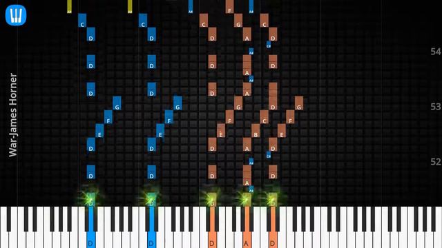 🎹Solo & Chord, War, James Horner, Synthesia Piano смотреть онлайн
