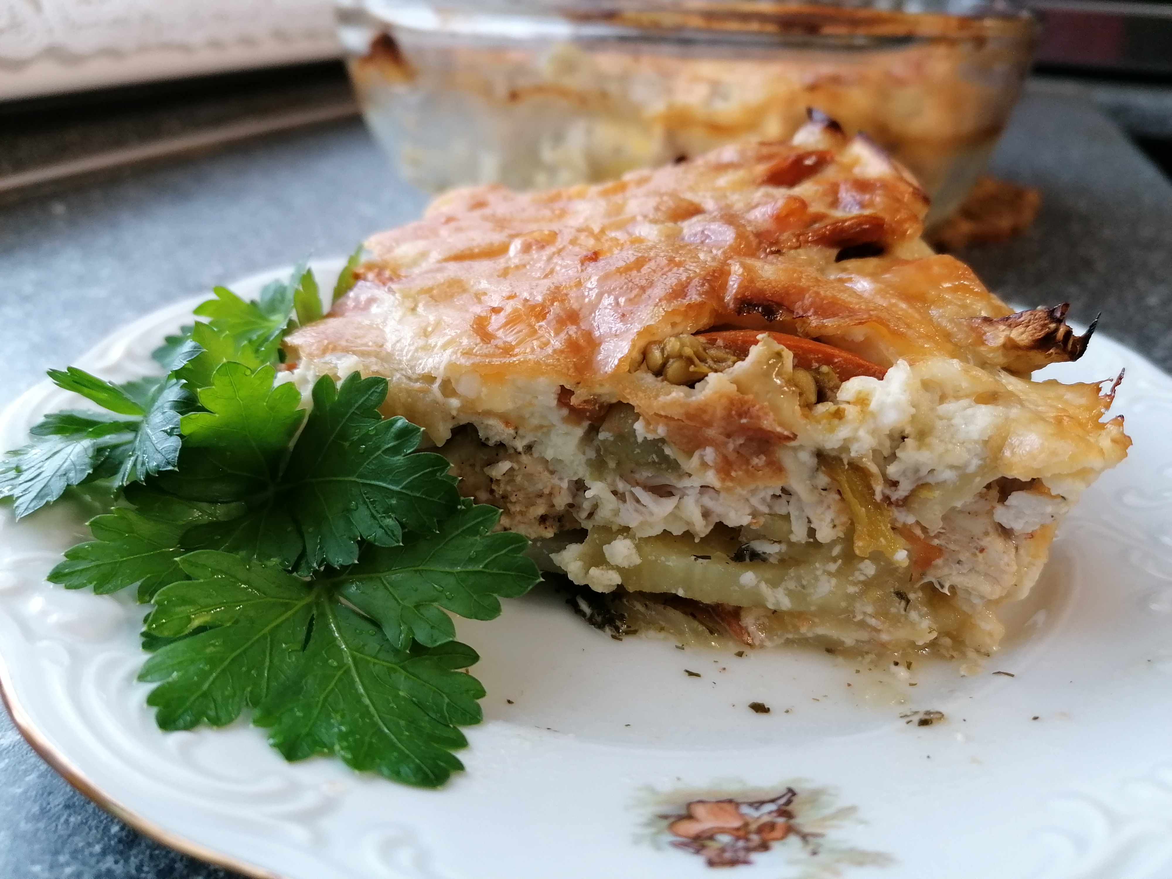 ОЧЕНЬ ВКУСНАЯ КАРТОФЕЛЬНАЯ ЗАПЕКАНКА С КУРИНЫМ ФИЛЕ В ДУХОВКЕ.