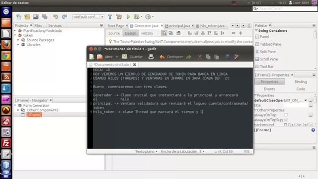 Generador Token Hilos Java смотреть онлайн