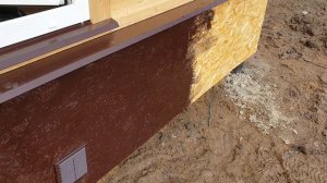 Цоколь дома из OSB. Чем покрасили и что из этого получилось