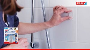 Водостойкий самоклеящийся металлический крючок tesa Powerstrips® для ванной комнаты