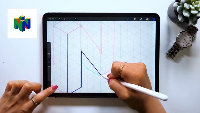 Drawing a Nintendo Logo in Procreate! смотреть онлайн
