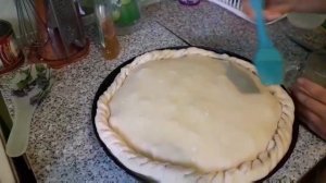 Приготовление татарского блюда"Белеш"