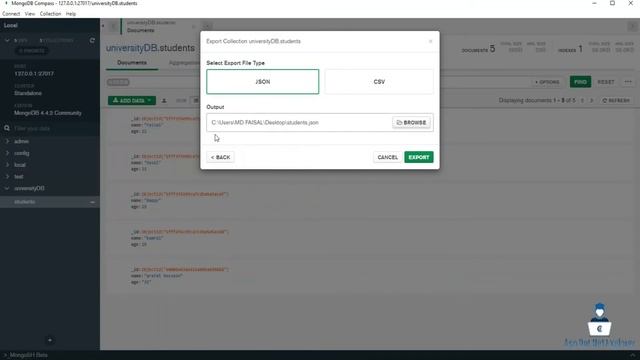 Export & Import Data using MongoDB compass | CRUD Operation | Asp.Net Core Mvc