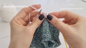 Как красиво связать горловину. Горловина полой резинкой.