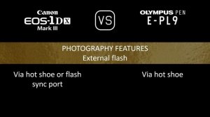 Canon EOS-1D X Mark III vs. Olympus PEN E-PL9: A Comparison of Specifications