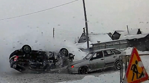 Подборка аварий и дтп на видеорегистратор. 07 01 24