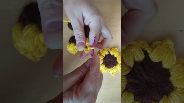 KNITTING ПОДСОЛНУХИ ВЯЖЕМ ВМЕСТЕ ВЯЗАНИЕ КРЮЧКОМ ДЛЯ НАЧИНАЮЩИХ смотреть онлайн
