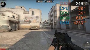 GeForce GTX 1060 6GB -- Intel Core i3-8100 -- CSGO FPS Test Dust 2 720p