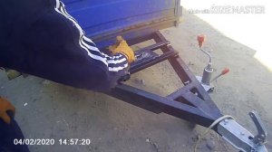Прицеп.... Установка запасного колеса.