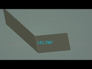 Blender: как измерить угол между двумя гранями?