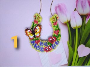 Мастер-класс Подкова "На любовь". Кирпичное плетение. Часть 1-6.