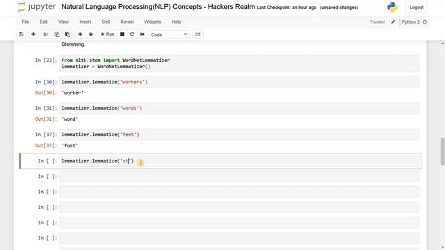 Lemmatization | NLP | Python смотреть онлайн