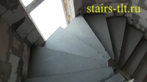 Бетонная лестница с забежными ступенями Кинель - Черкассы