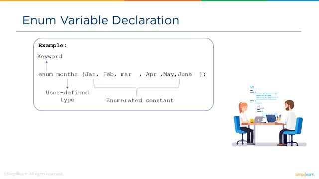 Enumeration in C Programming | enum In C Language | C Programming For Beginners | Simplilearn