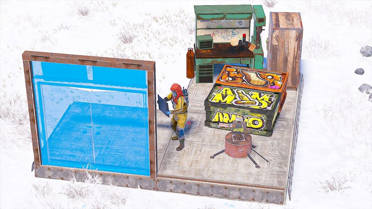 Самая выгодная ловушка с ТУРЕЛЬЮ / Как построить ловушку с турелью в RUST