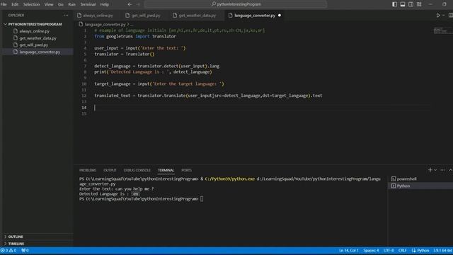 Language Translator App in 10 Minutes with Python | Quick Tutorial