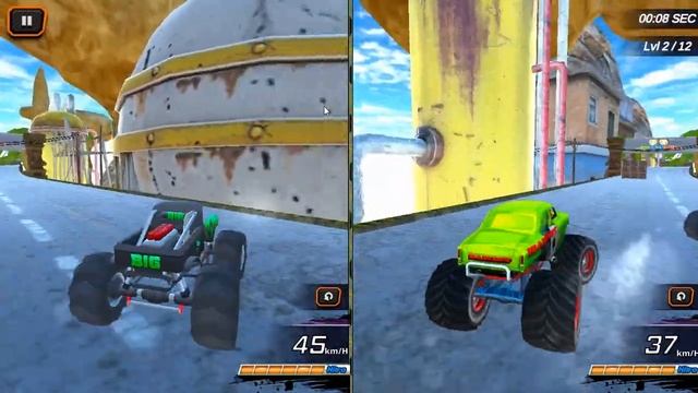 Гонки Монстер Трак. Бесплатная онлайн игра на двоих. #Monster #Truck