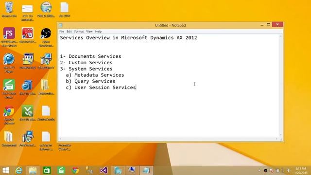24-Microsoft Dynamics AX 2012 - Services Overview in Microsoft Dynamics AX 2012