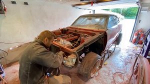 Toyota celica TA22 2TG episode 9 paint prep and rustrepair. JDM legend restoration restomod