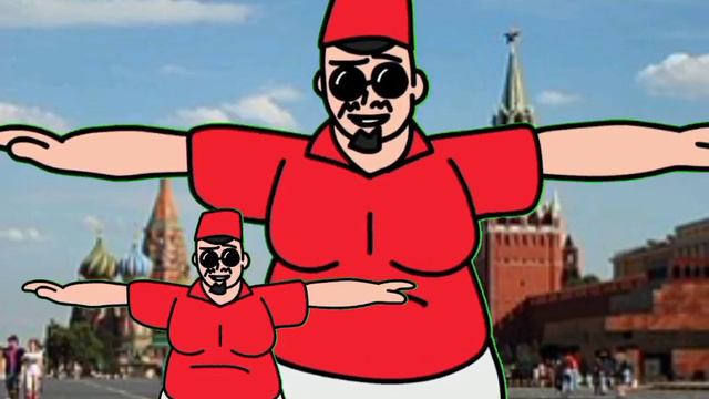 какой-то чел танцует с микрочеликом в Москве смотреть онлайн