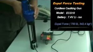 Cordless Caulkng Gun - ECG10 Power Test